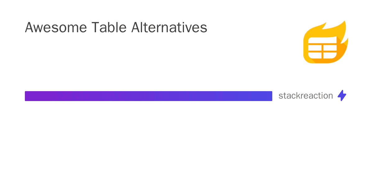 Awesome Table alternatives