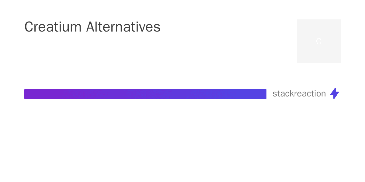 Creatium alternatives