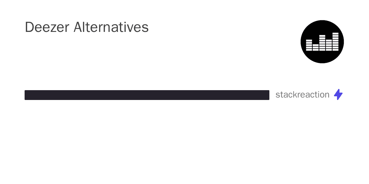 Deezer alternatives