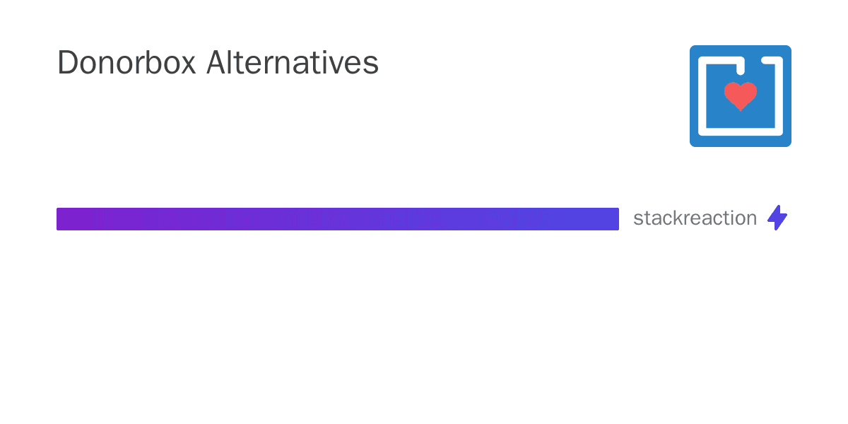 Donorbox alternatives