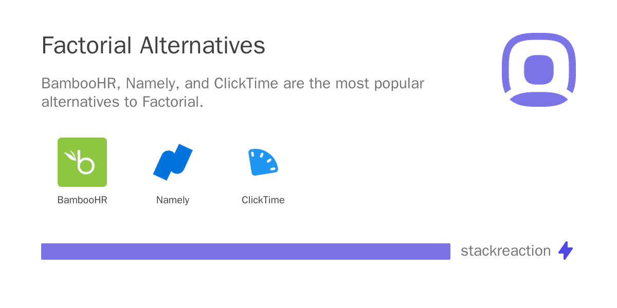 Factorial alternatives