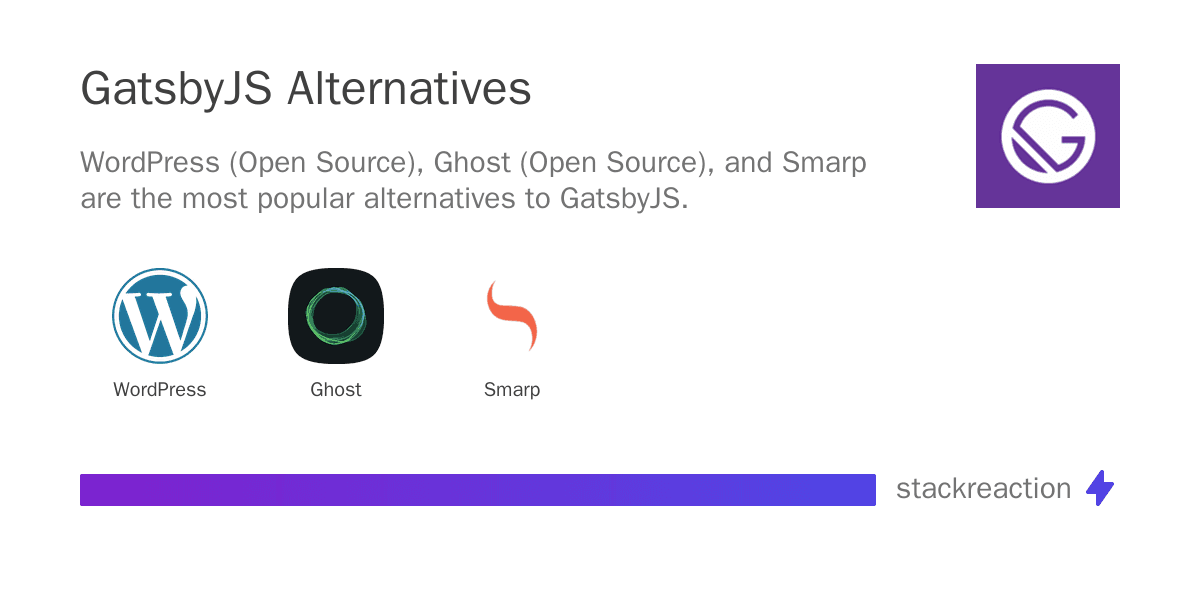 GatsbyJS alternatives