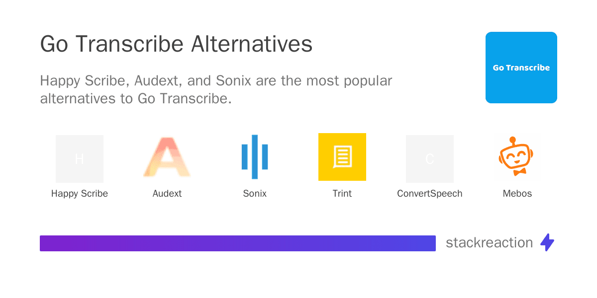Go Transcribe alternatives