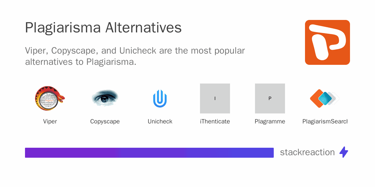 Plagiarisma alternatives