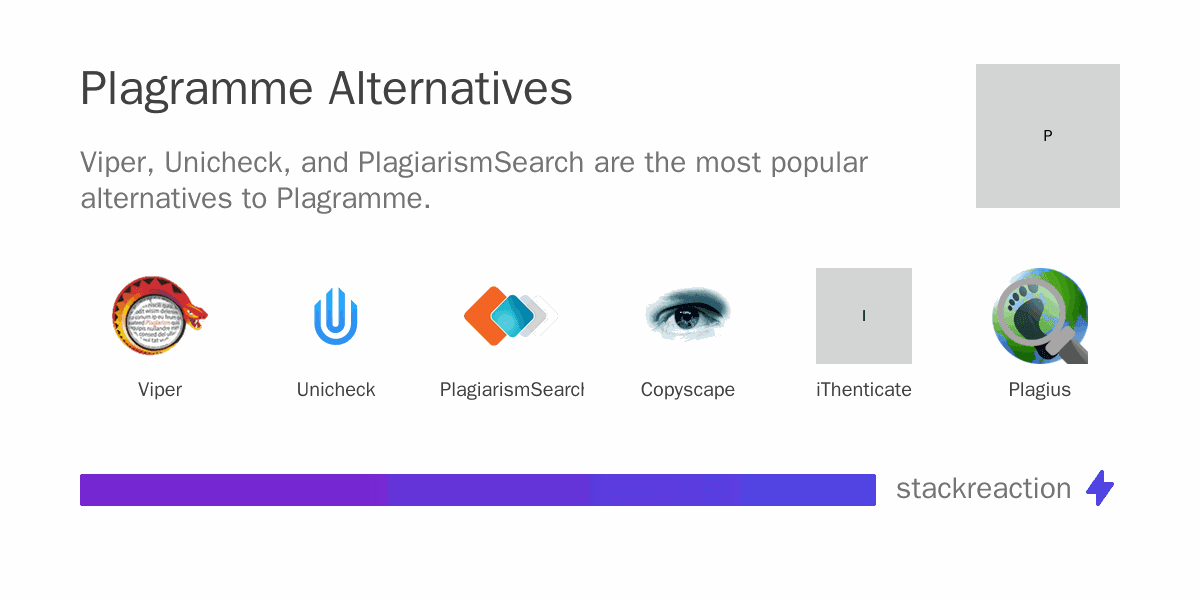 Plagramme alternatives