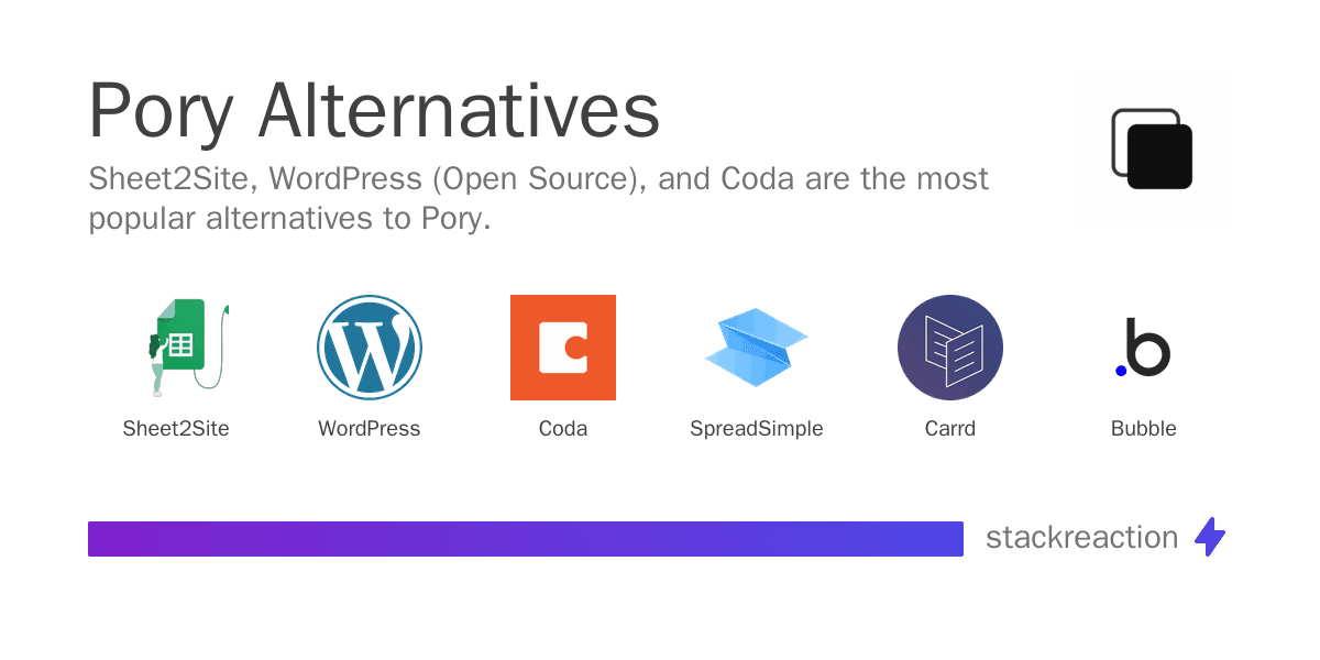 Pory alternatives