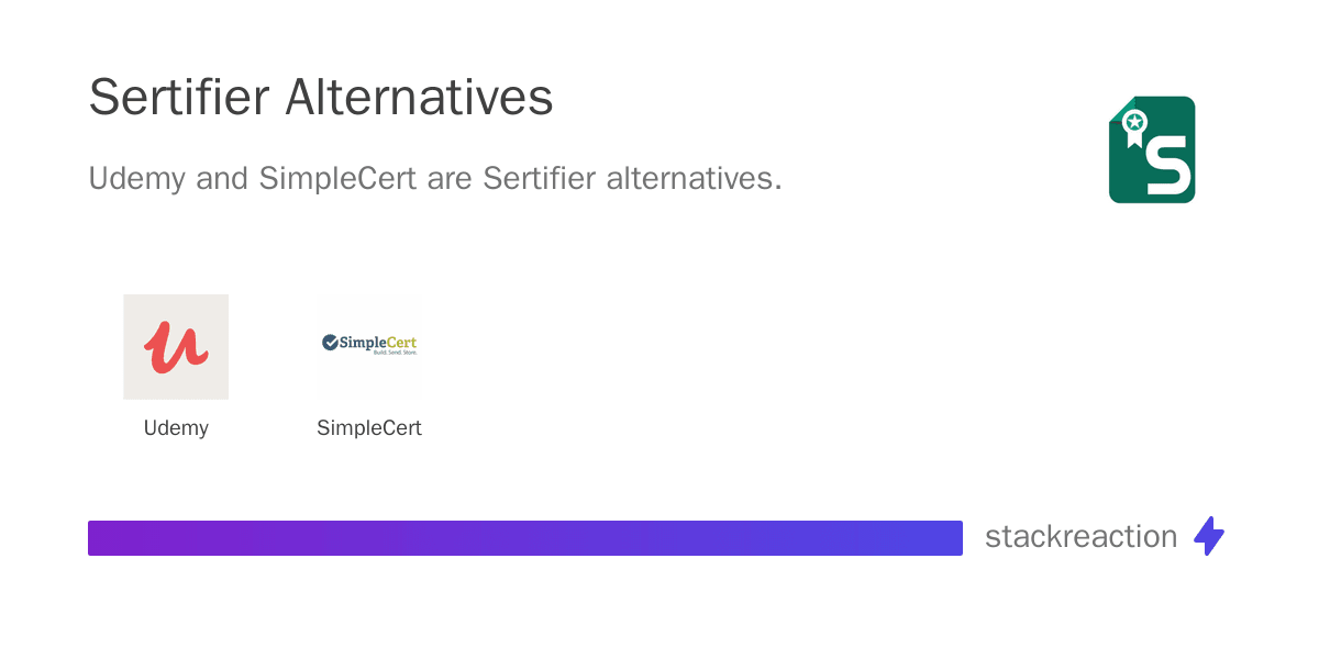Sertifier alternatives