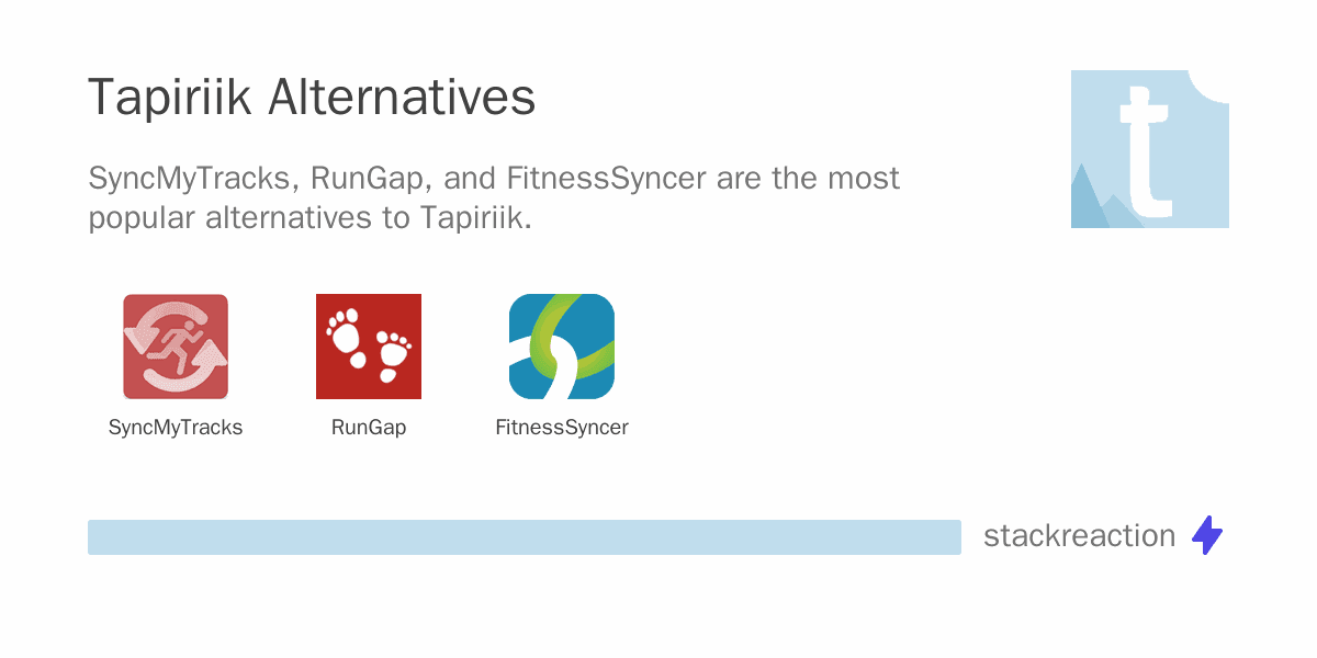 Tapiriik alternatives