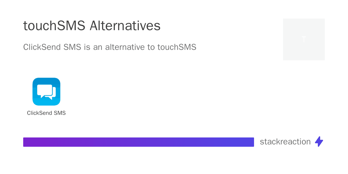 touchSMS alternatives