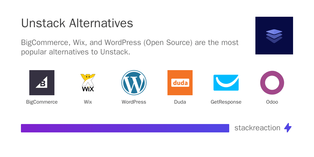 Unstack alternatives