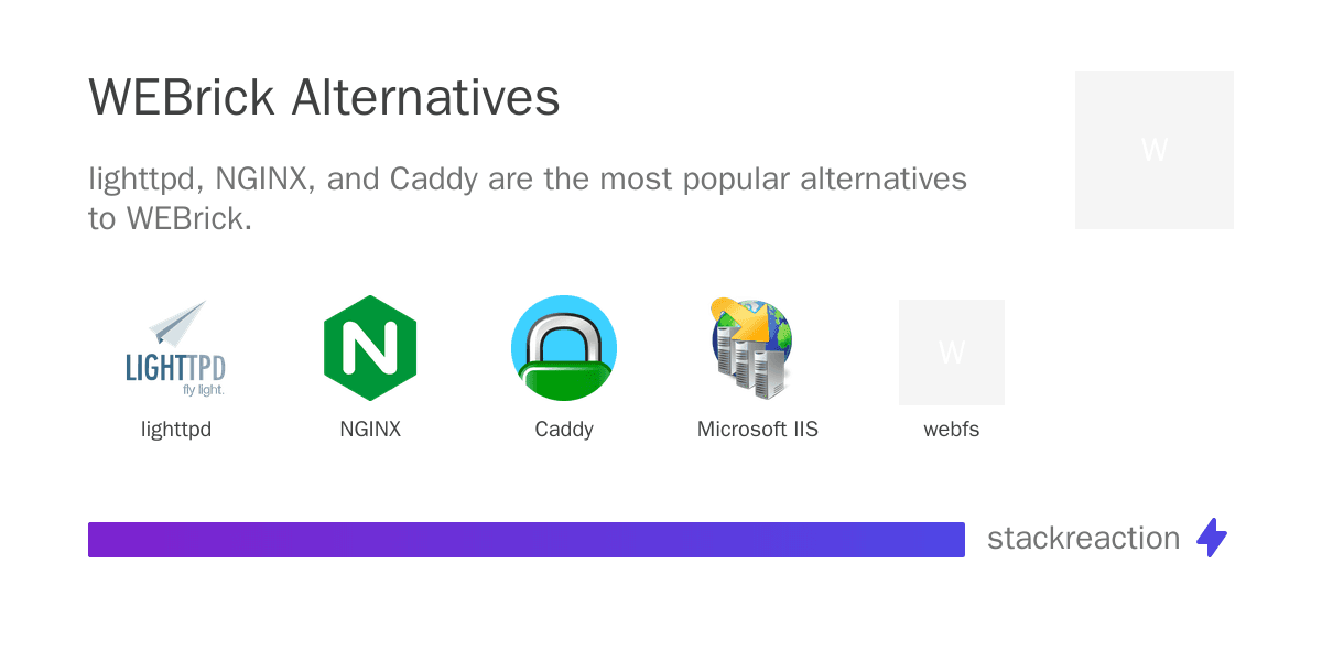 WEBrick alternatives