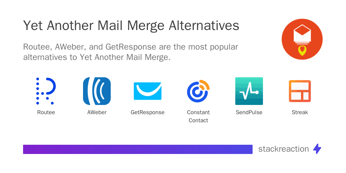 Yet Another Mail Merge alternatives
