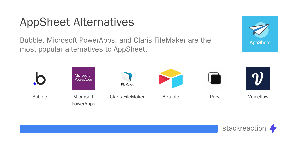 AppSheet alternatives