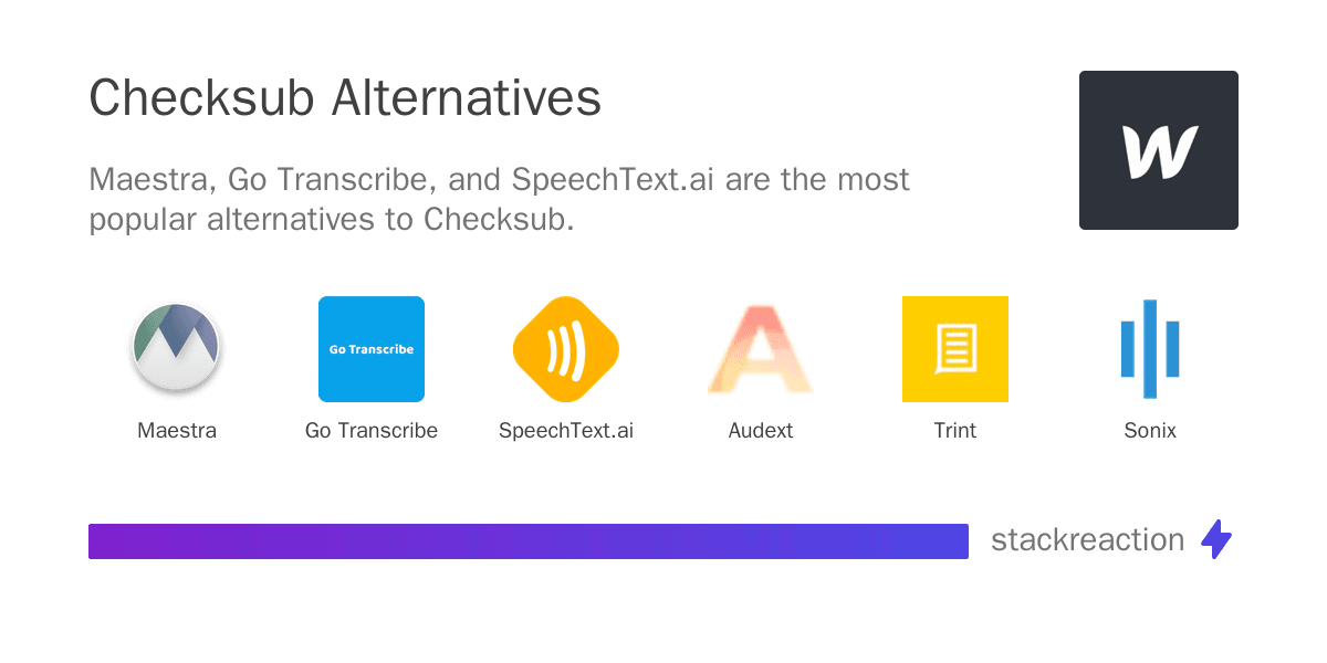 Checksub alternatives