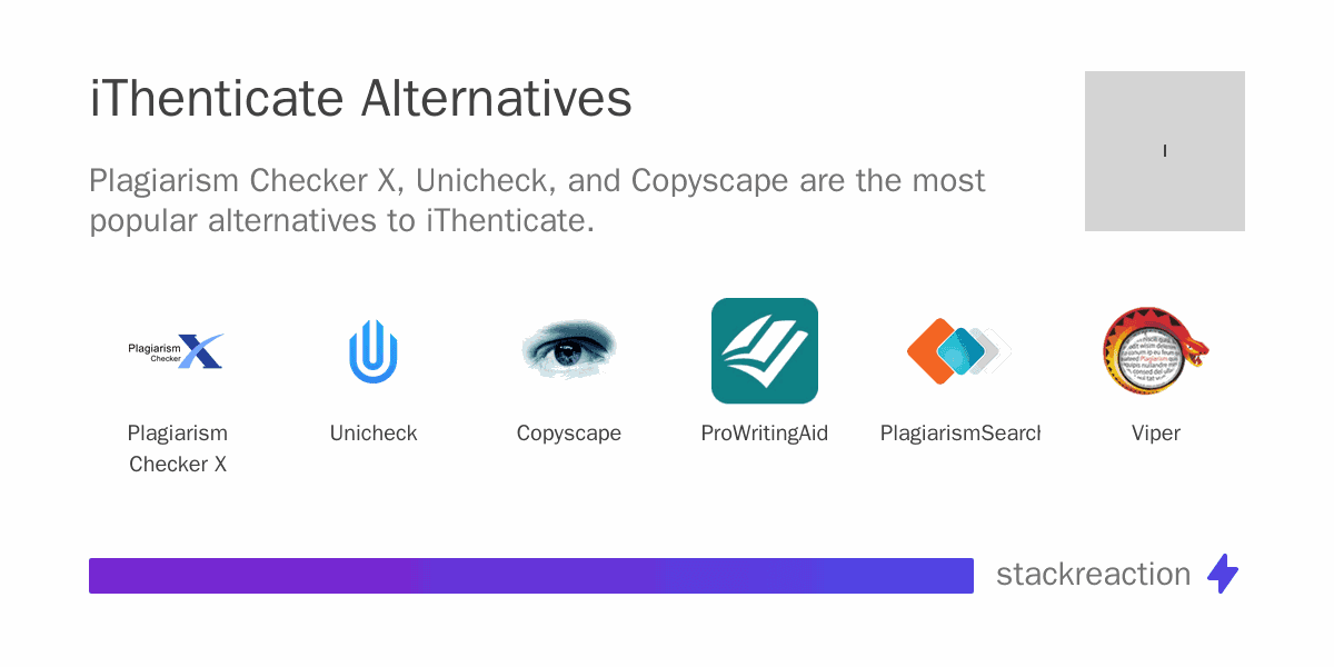 iThenticate alternatives