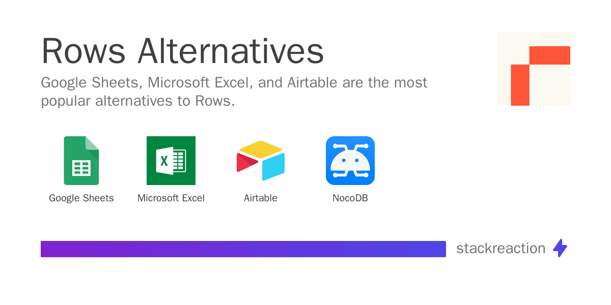 Rows alternatives