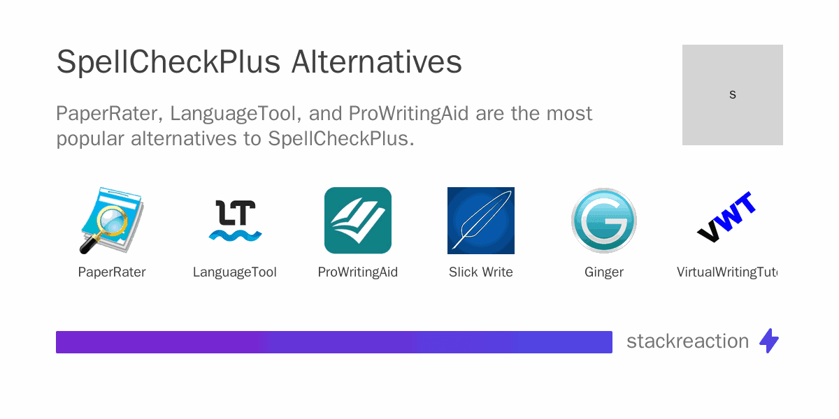 SpellCheckPlus alternatives