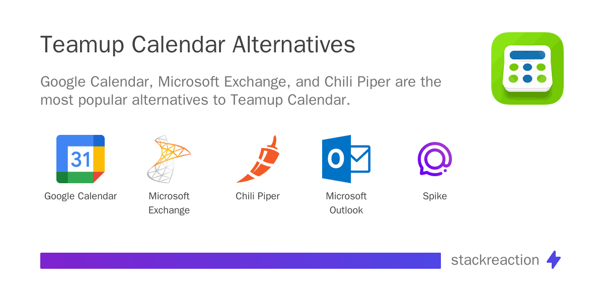 Teamup Calendar alternatives