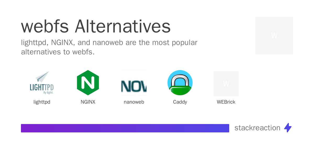 webfs alternatives