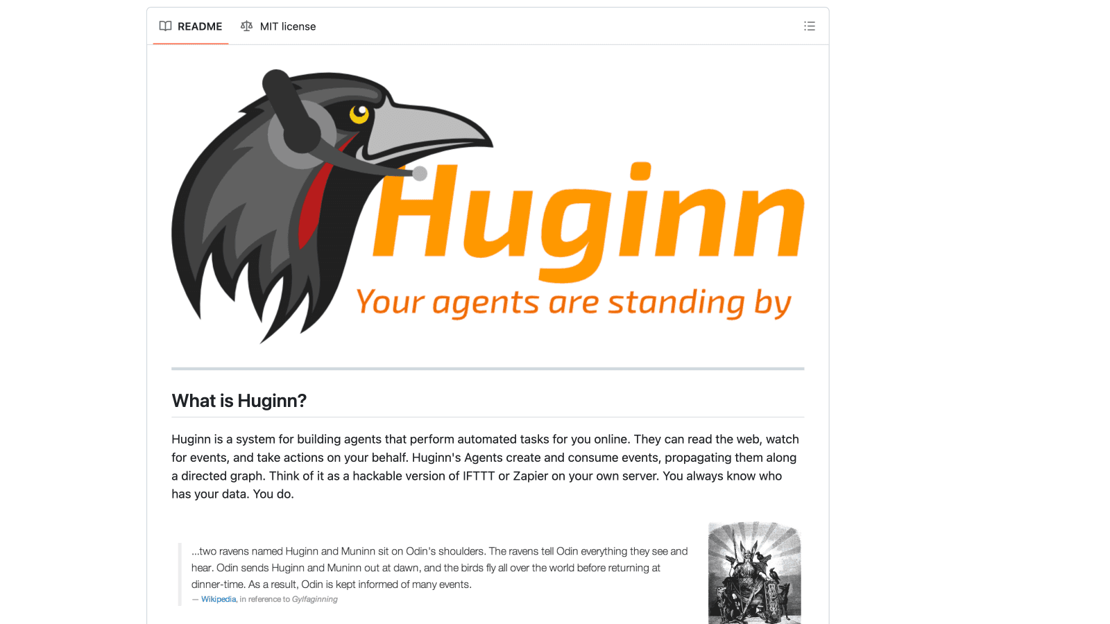 Huginn Gallery Image
