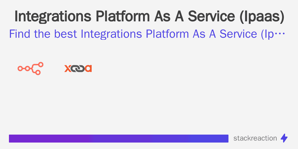 Integrations Platform As A Service (Ipaas)