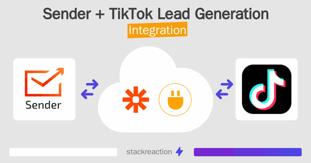 Sender and TikTok Lead Generation Integration